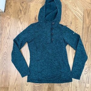 Columbia Women's Teal Button-Up Hoodie